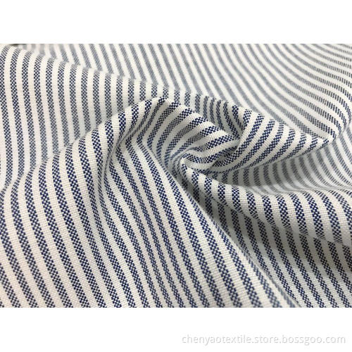 CVC Oxford Woven Stripe Fabric